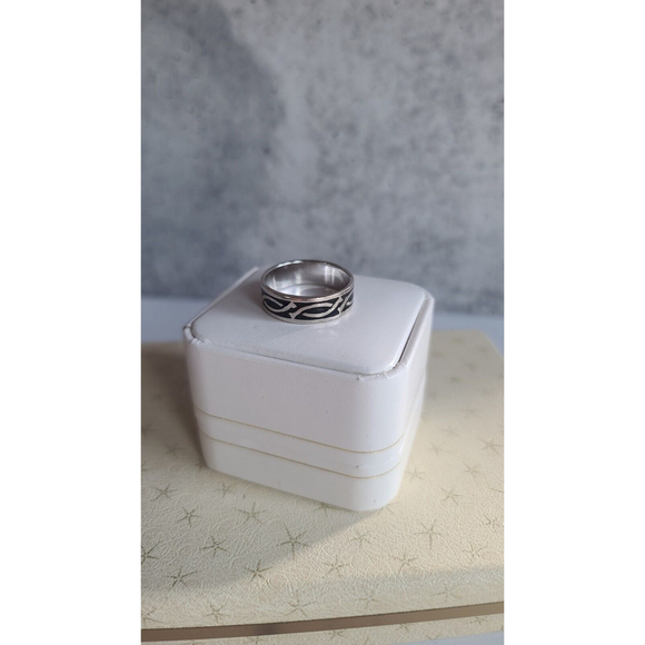 Vintage 925 Barbed Wire Ring - Picture 4 of 10